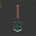 Heavy Duty Manual Garden Shovel With Orange Handle And Black Blade
