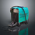 Blue Green Metal Master Portable Industrial Welding Machine With Cables And Wheels
