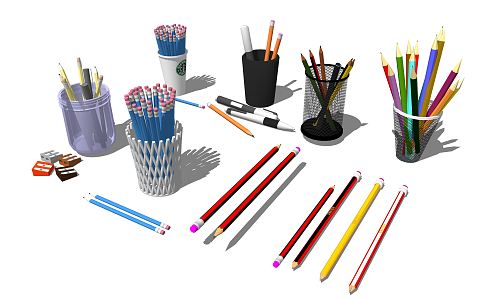 Modern Pencil 3d model