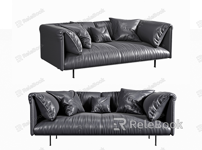 Modern double sofa model