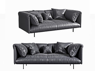 Modern double sofa 3d model