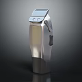 Modern Electric Hair Clipper With Stainless Steel Body And Precision Blades