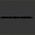 Modern Black Tactical Rifle With Rail System And Detachable Magazine