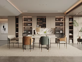 Modern Restaurant 3d model