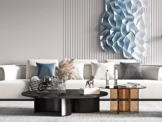 Modern Home Living Room 3d model