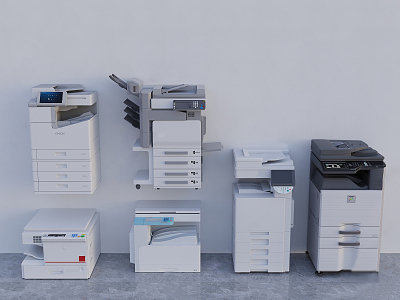 Modern Printers 3d model