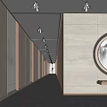 Modern Front Desk Company Lobby Front Desk 3d model