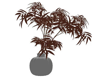 modeling tree color leaf tree potted plant 3d model