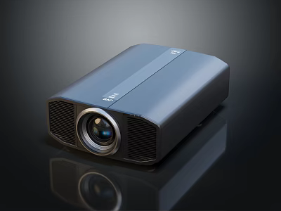 Modern Projection Monitoring System With High Definition Lens And Black Casing 3d model