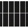 Black Hinged Doors Collection With Classic Design And Metal Handles