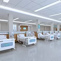 Modern Hospital Outpatient Ward Interior Design With Beds