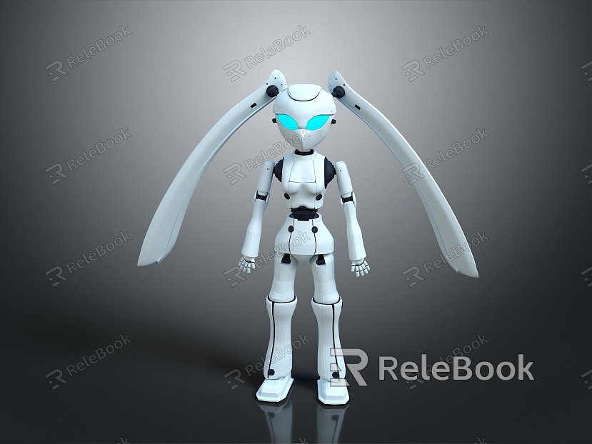 Robot Robot Assistant Small Robot Robot Butler Robot Butler Figure Game Figure model