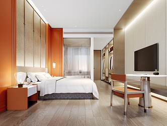 Hotel Rooms Modern Rooms 3d model