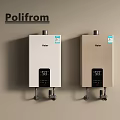Poliform Haier Water Heaters in White and Beige with Digital