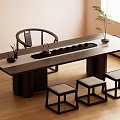 Chinese Tea Table and Chair Tea Table 3d model