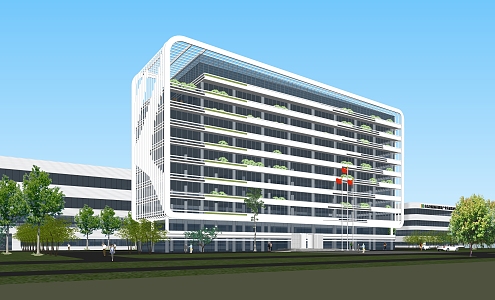 Industrial Park Office Building 3d model