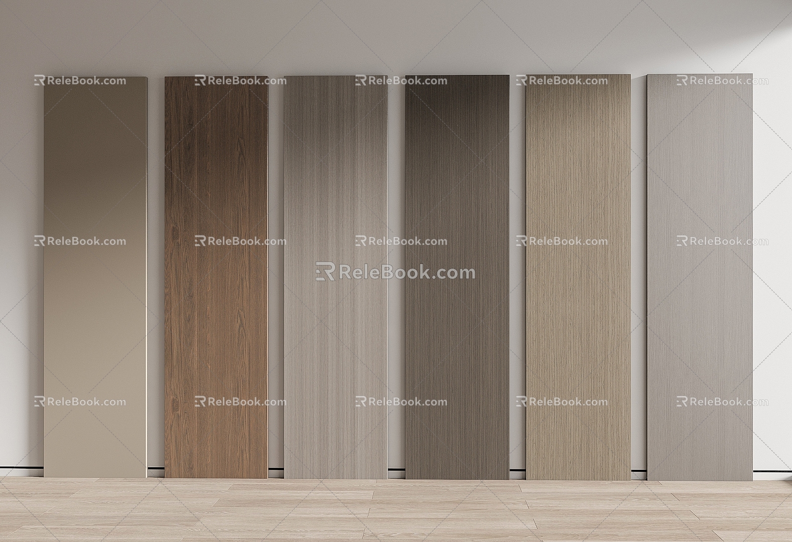 Modern wall panel wood veneer wall panel wall panel wall panel wall panel wood board 3d model