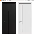 Modern Black And White Swing Doors With Sleek Design For Interior Spaces