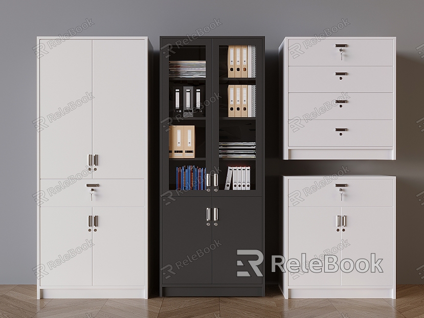 Modern File Cabinet File Cabinet Glass File Cabinet Folder model