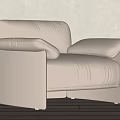 Single sofa 3d model