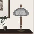 French Middle Style Table Lamp 3d model
