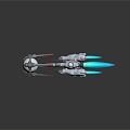 Modern Spaceship Spacecraft Spacecraft 3d model