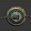 Traditional Chinese Enamel Incense Burner With Lion Shaped Lid And Dragon Handles