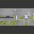 Futuristic Sci Fi Aviation Scene With Sleek Runways Levitating Aircraft And Smart Terminals