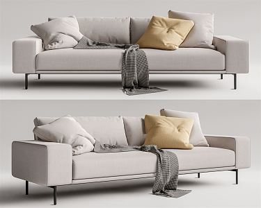 Modern double sofa 3d model