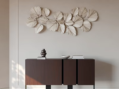 Silent Wind Decorative Cabinet Wall Decorative Vase 3d model