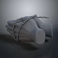 Beaded Bracelet On Prayer Hands Fashion Accessory Religious Jewelry Design