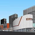 Modern Commercial Complex Architectural Design Featuring Haier Logo High Rise Buildings And Glass Facade