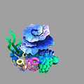 Colorful Marine Coral Seagrass And Vibrant Underwater Organism Structures