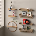 Modern Bookshelf Modern Wall Bookshelf Magazine Rack CD Magazine 3d model