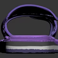 Purple Casual Slide Slippers With Comfortable Strap And Non Slip Sole Design