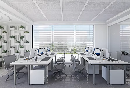 Modern Office Technology Tea Room President's Office Financial Room Meeting Room 3d model