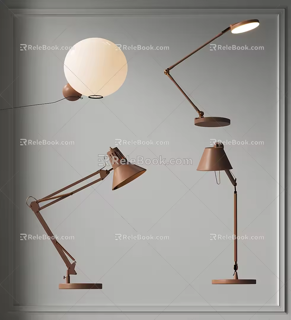 Modern Table Lamp Combination Metal Table Lamp Bedside Study Table Lamp Minimalist Floor Table Lamp Simple Fashion Table Lamp Living Room Table Lamp 3d model