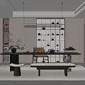 Modern Tea Room 3d model