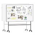 Modern Whiteboard Magnetic Whiteboard Label Post-it Notes 3d model