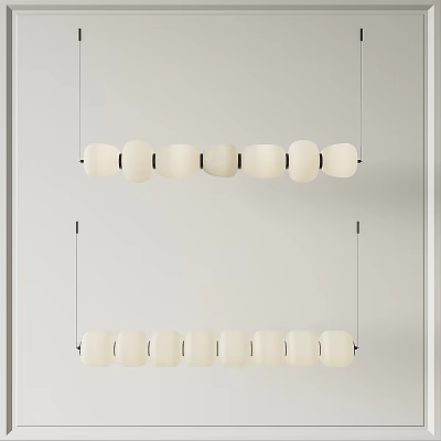 Modern chandelier chandelier combination 3d model