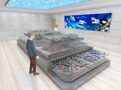 Seafood Pool Modern Seafood Area model