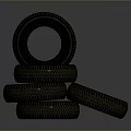 Durable High Quality Car Tires Stacked As Automotive Parts For Vehicles