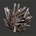 Sea Urchin With Spherical Body And Brown Pink Tentacle Like Appendages