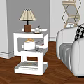A few corners of the cream wind 3d model