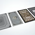 New Chinese-style Floor Tile Collage Paving 3d model