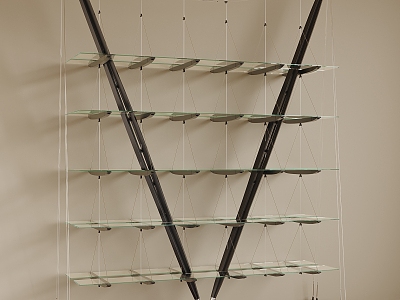 Storage Rack Decorative Rack Decorative Rack Bookshelf Hand Rack model