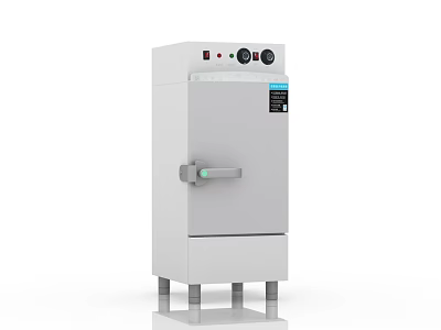 Modern White Vertical Electric Kitchen Oven With Control Panel And Standalone Design 3d model