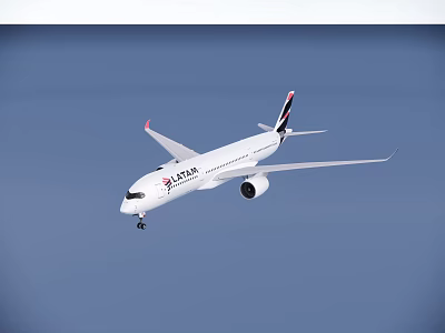 LATAM Airline Passenger Jet Flying In Sky 3d model