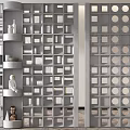 Hollow partition of cement component 3d model