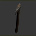 Vintage Axe with Wooden Handle and Rustic Metal Head as Classic Tool